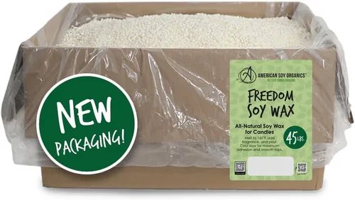 Vista 11 de American Soy Organics - Cuentas de cera de soja Freedom de 1 libra para hacer velas - Cuentas de cera para microondas - Suministros prémium