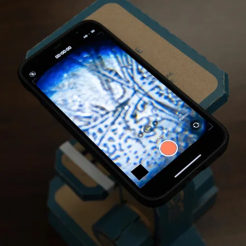 Vista 3 de Carson Optigami - Kit educativo de ciencia para niños, microscopio de cartón STEM DIY para niños (OG-100) pequeño