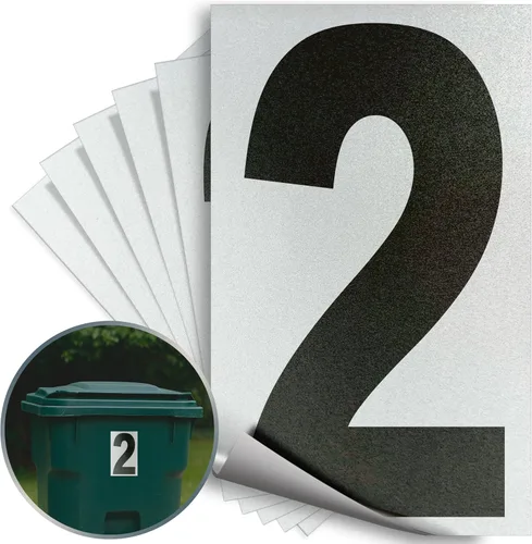 Vista 50 de iSYFIX Calcomanías de vinilo negro número 0 (Zero) – Paquete de 6 calcomanías de 1.5 pulgadas – Calcomanías de alta calidad, fondo reflectante