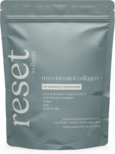 MYO INOSITOL Colágeno+Mio-Inositol y D-Chiro Inositol (40:1), Colágeno Hidrolizado, Folato, Zinc y Vitamina B6 Equilibrio Hormonal, Fertilidad,