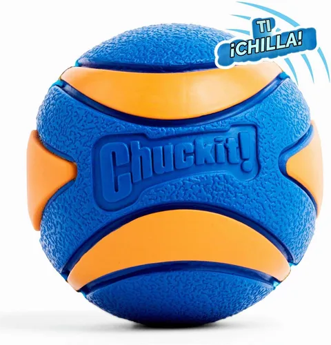 Vista 3 de Chuckit! Bola ultra chirriante, flotadores, XL 3.5 pulgadas, para perros Squeaker