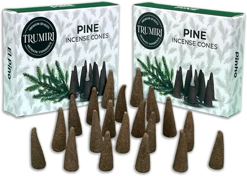 Vista 67 de TRUMIRI Incienso ámbar – Paquete de 20 conos (2 x 10) – Incienso de cono perfumado
