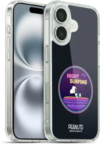 Vista 23 de Head Case Designs Snoopy Aloha Disco - Funda de gel con licencia oficial de Peanuts Surf [protección de grado militar] compatible con Apple iPhone