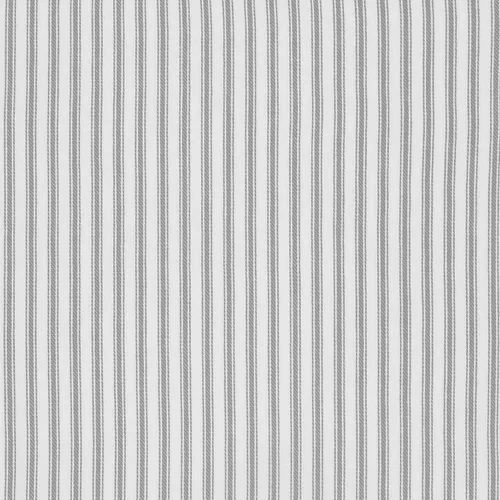 Vista 3 de Cackleberry Home Juego de 2 cortinas de algodón tejido a rayas grises y blancas de aleación, 28 pulgadas de ancho x 24 pulgadas de largo, color gris