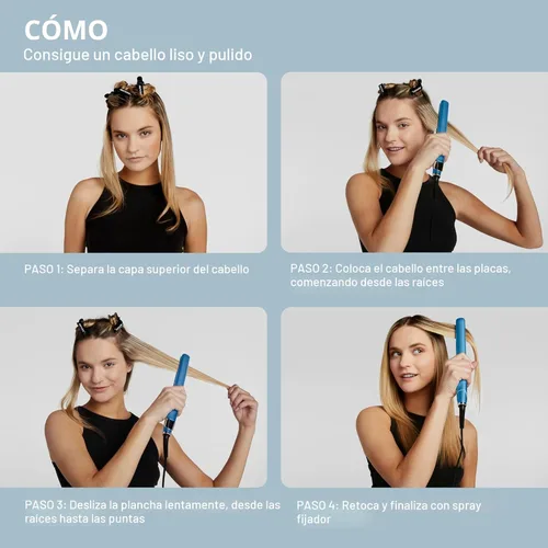 Vista 7 de BabylissPRO Nano Titanium Ultra-Sleek Hair Straightener, Flat Iron for All Hair Types