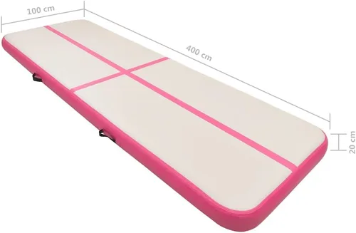 Vista 2 de Colchoneta de gimnasia con bomba inflable de entrenamiento de PVC vidaXL vidaXL