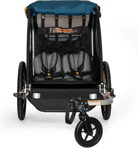 Vista 4 de Burley Encore X, remolque y cochecito para bicicleta para niños de 2 asientos