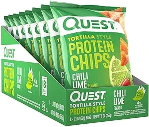 Vista 28 de Quest Nutrition Tortilla Style Protein Chips, Buffalo Ranch, 0.67 oz de proteína, 0.14 oz de carbohidratos netos, aperitivo de proteína sin gluten