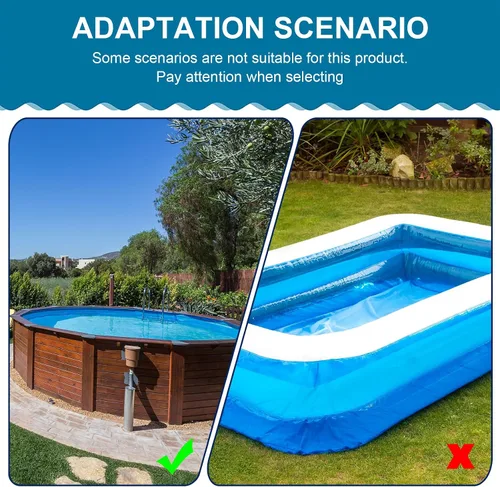 Vista 8 de Nuanchu Clips de cubierta de piscina para piscinas sobre el suelo, 3.15 pulgadas, resistente al viento, clips para piscinas sobre el suelo