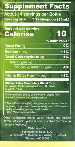 Vista 4 de Stinger Detox Bebida permanente de 7 días, sabor a lima, 8 onzas líquidas