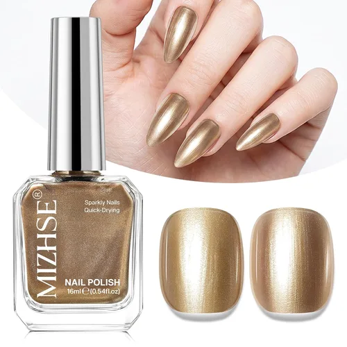 Vista 71 de MIZHSE Esmalte de uñas blanco perla de secado rápido, esmalte de uñas
