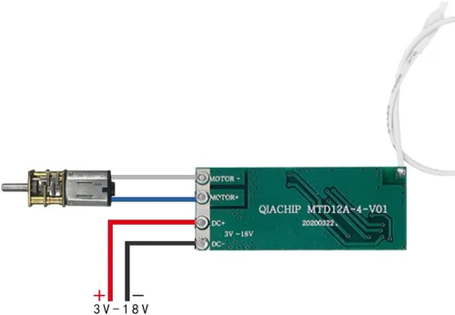 Vista 2 de Interruptor de módulo controlador de accionamiento de motor de 12 V CC, CC 3V ~ 18 V 433 Mhz RF inalámbrico remoto eléctrico barra de empuje