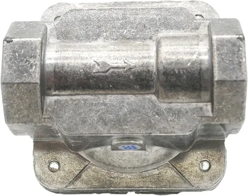 Vista 4 de Regulador de presión de gas propano con conexión de entrada y salida de rosca FNPT de 3/4", con presión de entrada máxima de 1/2 PSIG y rango