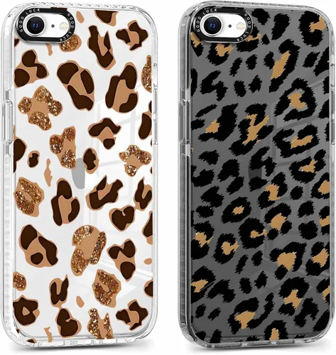 Vista 89 de Paquete de 2 Fundas con Estampado de Chiita para Apple iPhone 7/8/iPhone SE 2020/2022, de 4.7 Pulgadas, Funda Transparente Linda Coquette