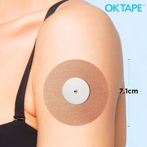 Vista 6 de OK TAPE Parches adhesivos para Freestyle Libre 1/2 – 15 unidades, parches con sensor CGM impermeables y resistentes al sudor, de larga duración