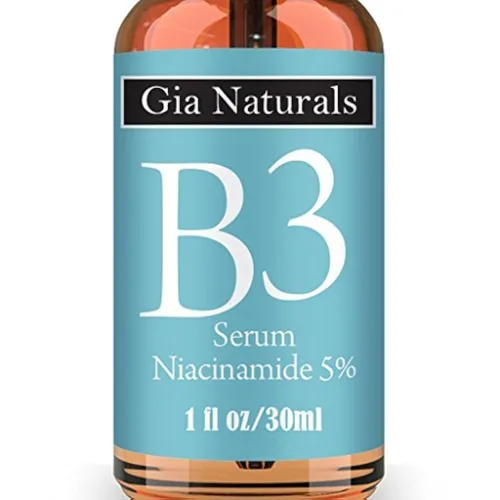 Crema serum pura orgánica, natural Vitamina B3, niacinamida 5 % Antiedad, repara la piel, reduce las arrugas, iguala el tono, combate el acné,