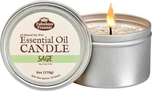 Vista 9 de Fabulous Frannie Anxious Aromatherapy - Velas de soja totalmente naturales con mecha de algodón, aroma de aceite esencial de alto puro, 40 horas