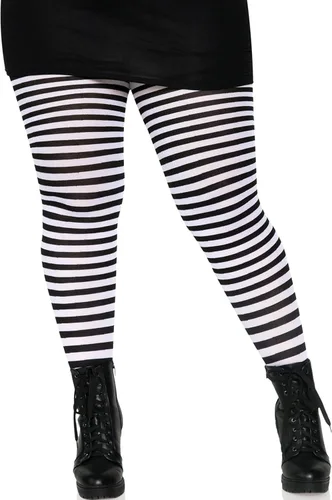 Vista 3 de Leg Avenue - Mallas de nailon rayadas para mujer