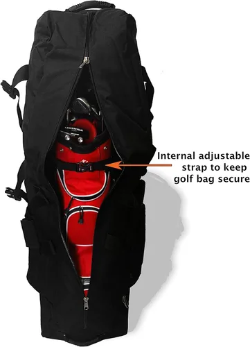 Vista 3 de CaddyDaddy Golf CDX-10 Funda de viaje para bolsa de golf