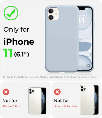 Vista 2 de AOTESIER Compatible con Funda para iPhone 11, [Silicona de Grado Alimenticio] Protección Completa del Cuerpo contra Caídas a Prueba de Golpes