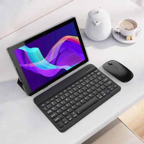 Vista 2 de Tableta de 10.1 Pulgadas Android 15.0, RAM 20GB (4+16Expand)+ROM 128GB, Batería de 6000mAh, Cámara Dual 2+8MP, Pantalla IPS HD Touch de 1280*800