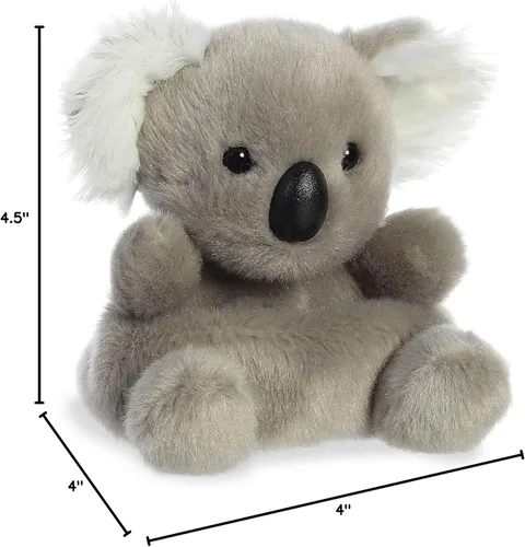 Vista 5 de Aurora Adorable Palm Pals Wiggles Koala Animal de peluche Juego de bolsillo Diversión coleccionable Gris 5 pulgadas