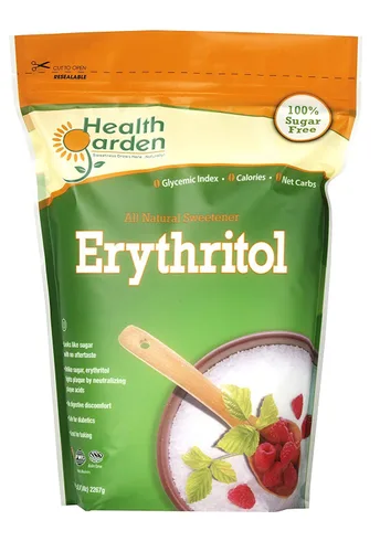 Health Garden Edulcorante sin azúcar de eritritol, totalmente natural, sin OMG, Kosher, apto para dieta cetogénica (5 libras)