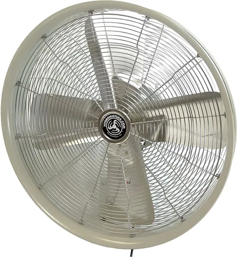 Vista 5 de HydroMist F10-14-006 - Ventilador oscilante de pared (24 pulgadas), 18", Negro