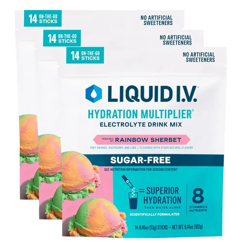 Vista 8 de Liquid I.V.® Hydration Multiplier® Sin Azúcar - Limón Lima - Paquetes de Polvo para Hidratación Mezcla de Bebida en Polvo con Electrolitos