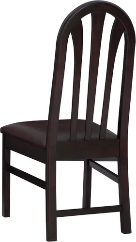 Vista 14 de Linon Kennerli - Juego de 2 sillas de comedor con asiento tapizado de piel sintética, color marrón