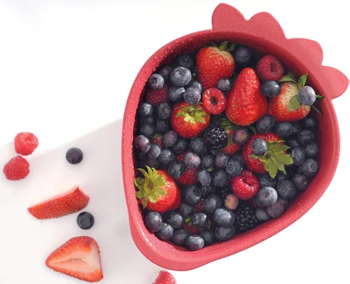 Vista 5 de Norpro, Colador de fresas rojas, mini