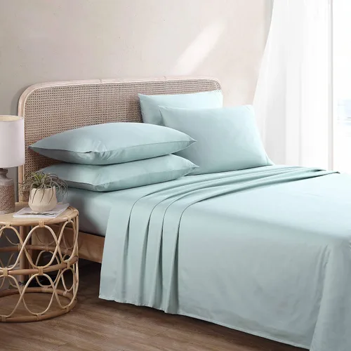 Tommy Bahama - Juego de sábanas tamaño Queen, juego de 6 piezas, lujoso juego de ropa de cama de satén rico en algodón con fundas de almohada Gris