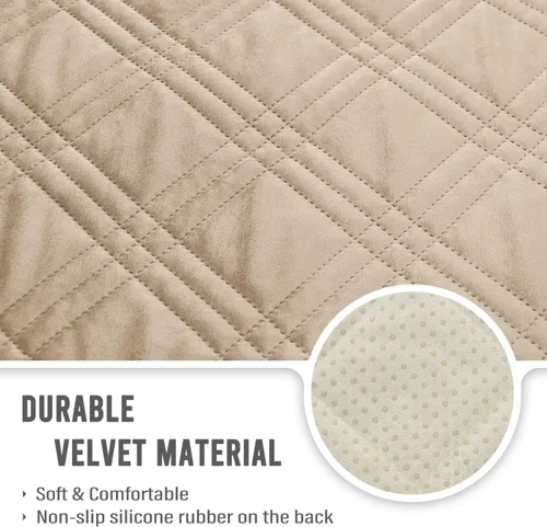 Vista 5 de BOCTOPUG Funda de terciopelo para silla reclinable de 23 pulgadas, impermeable, reversible, resistente al agua, para perros y mascotas