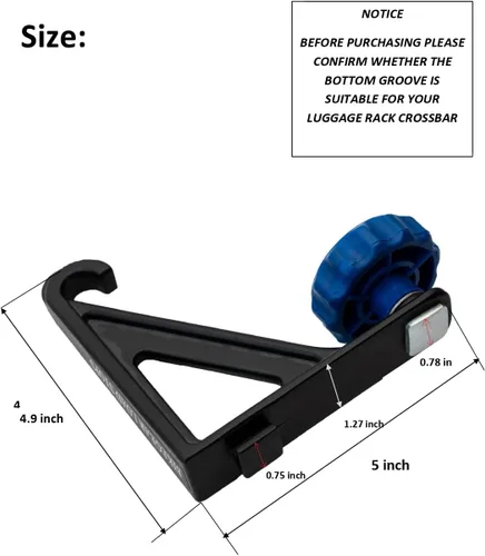 Vista 3 de Topes de carga Aero de repuesto (paquete de 4) Se adapta a barras de carga Thule Aeroblade, Rapid Aero, Xsporter Pro y barras Xsporter