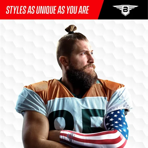 Vista 3 de Bucwild Sports Flag Compression Arm Sleeve - Perfect for Baseball Basketball Football - Youth & Adult Sizes