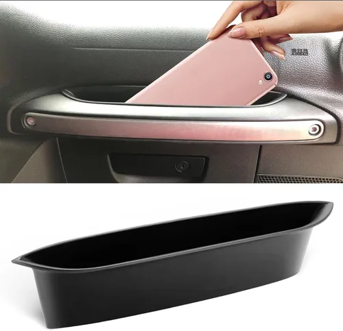 SINGARO Bandeja organizadora de almacenamiento para pasajeros, caja de almacenamiento compatible con Jeep Wrangler JK JKU 2011-2017, accesorios Jeep