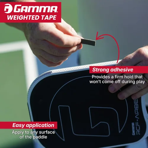 Vista 5 de Gamma Weighted Tape – Adjustable Paddle & Racquet Weight for Enhanced Control, Power & Speed – Customizable Tape for Pickleball, Tennis, Padel Parent