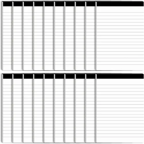 Vista 8 de 6 blocs de notas perforados con rayas universitarias, bloc de notas de escritura de 4 x 6 pulgadas para planificación diaria, bloc de notas pequeños