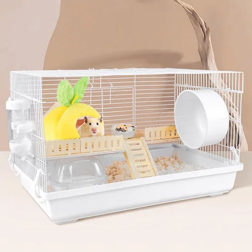 Vista 3 de Cama para ratas, linda casa de escondite de hámster, hamaca colgante lavable, jaula de cama cálida, accesorios para nido pequeños, conejillos