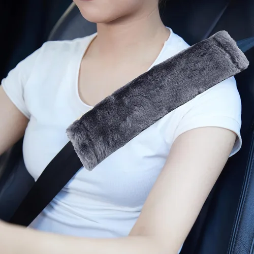 Vista 12 de MOONET Paquete de 2 fundas para cinturón de seguridad de automóvil para una conducción más cómoda, funda universal para cinturón de seguridad