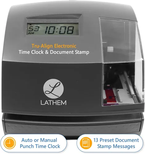 Vista 2 de Lathem, reloj con tecnología Tru-Align