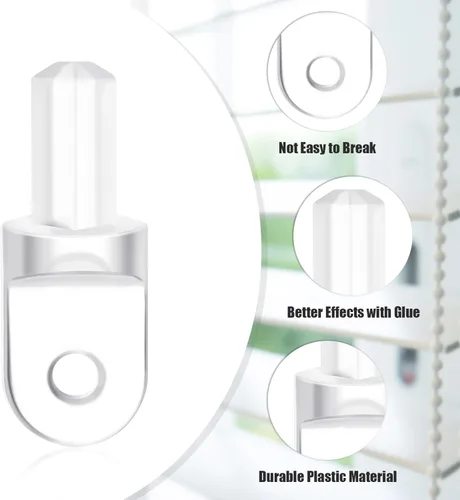 Vista 2 de Jetec Varita de reparación de punta de vara horizontal, 6 piezas, kit de repuesto para montaje roto, persianas verticales, listones de repuesto