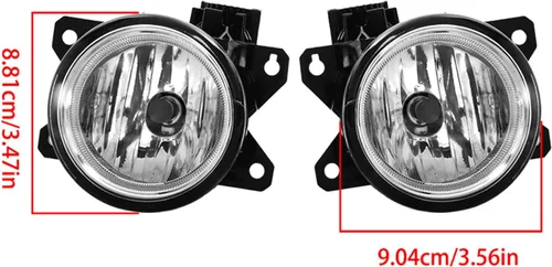 Vista 2 de Silscvtt 2 luces antiniebla de repuesto para Civic Coupe/Sedan 2019 2020 con bisel de parachoques delantero, cables de interruptor de bombillas