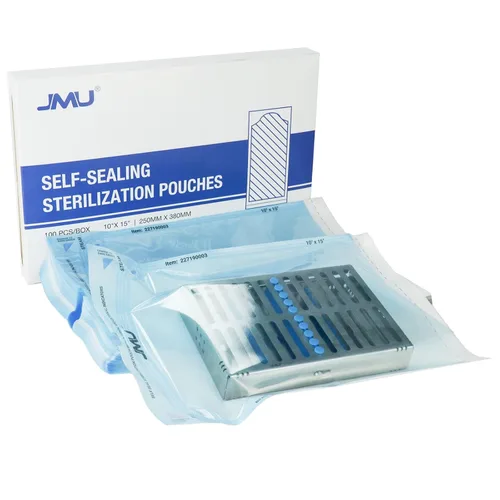 Vista 30 de JMU Bolsas de esterilización autosellantes 3.5 "x 10", bolsas de esterilización 200 por caja