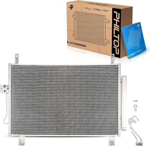 Vista 35 de PHILTOP Reemplazo del condensador de aire acondicionado para Ram1500 2003-2008, Ram2500 2003-2008, Ram3500 2003-2008, para OEM 5072993AB, 5072993AA