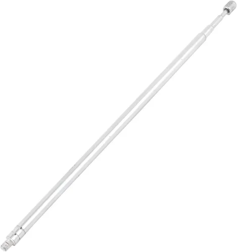uxcell Antena telescópica de 4 secciones de 16.9 in para TV RC Controller FM AM Radio, antena telescópica universal de repuesto para radio, TV y