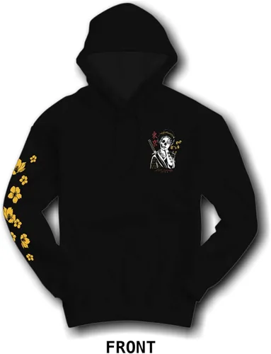 Vista 2 de Riot Society Sudadera con capucha estampada o bordada para hombre