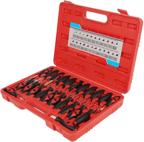 Vista 3 de SCITOO Kit de herramientas de extracción de conector eléctrico de liberación de terminales universales de 23 PCS