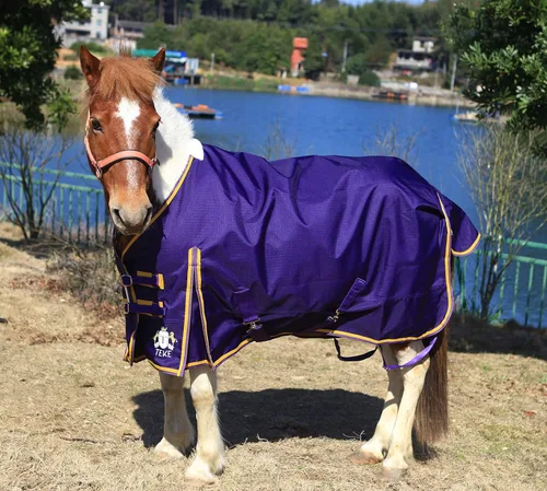 Vista 2 de T TEKE Classic Turnout - Hojas de caballo 600D, impermeables y transpirables, sin relleno (51-87 pulgadas, incluyendo tamaño miniatura/potro)