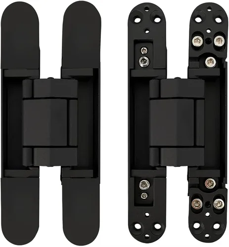 Vista 7 de Bisagras invisibles Bisagra de puerta oculta resistente Bisagra oculta 3-D ajustable - Negro -1 par